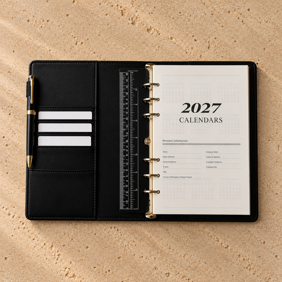 Agenda rechargeable Atlas 2027 pour le bureau – Just Be Elegant